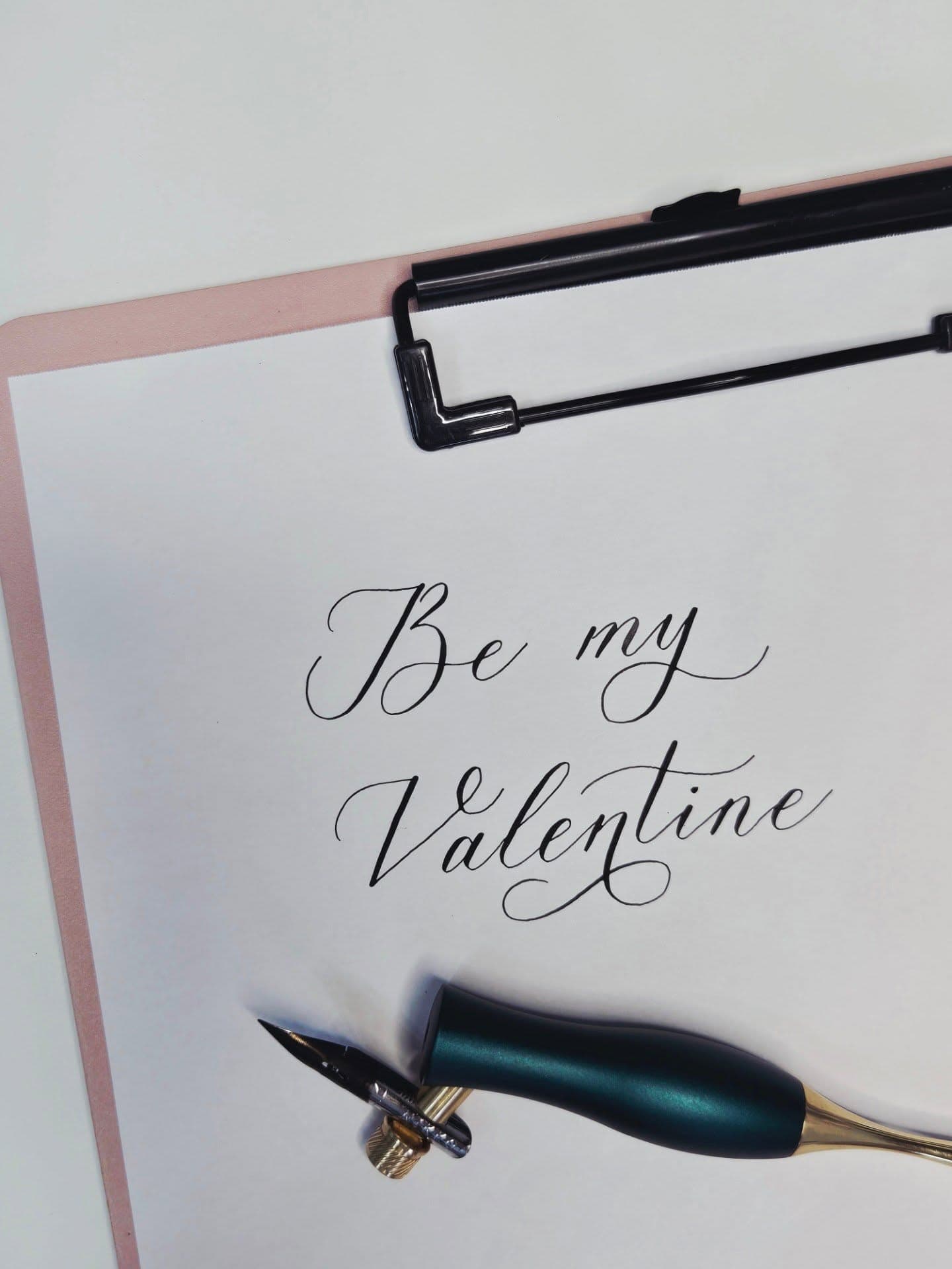Be My Valentine calligraphy + process video