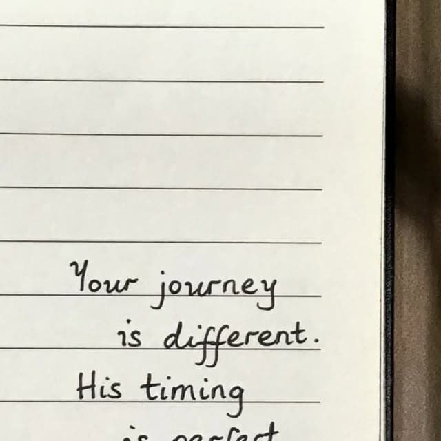 God's timing is perfect