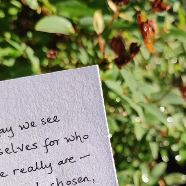 See ourselves for who we really are